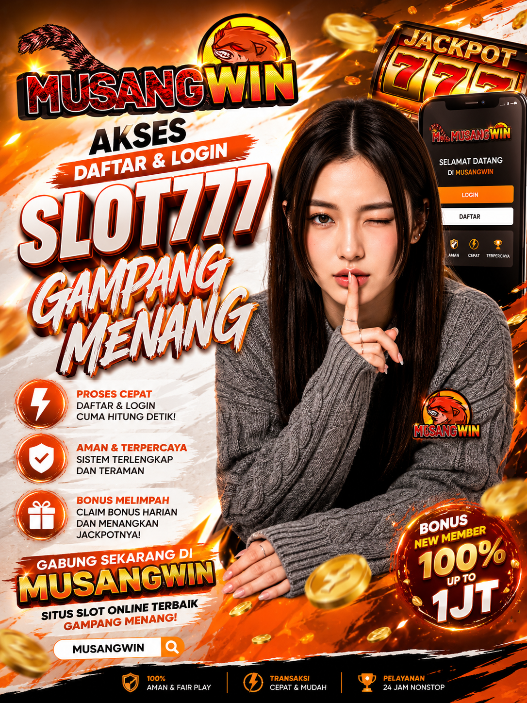 MUSANGWIN – Akses Daftar & Login Slot777 Gampang Menang
